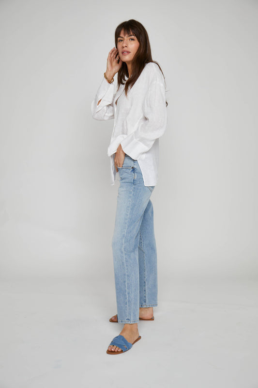 Chester Low Rise Jean, Light Indigo Worn