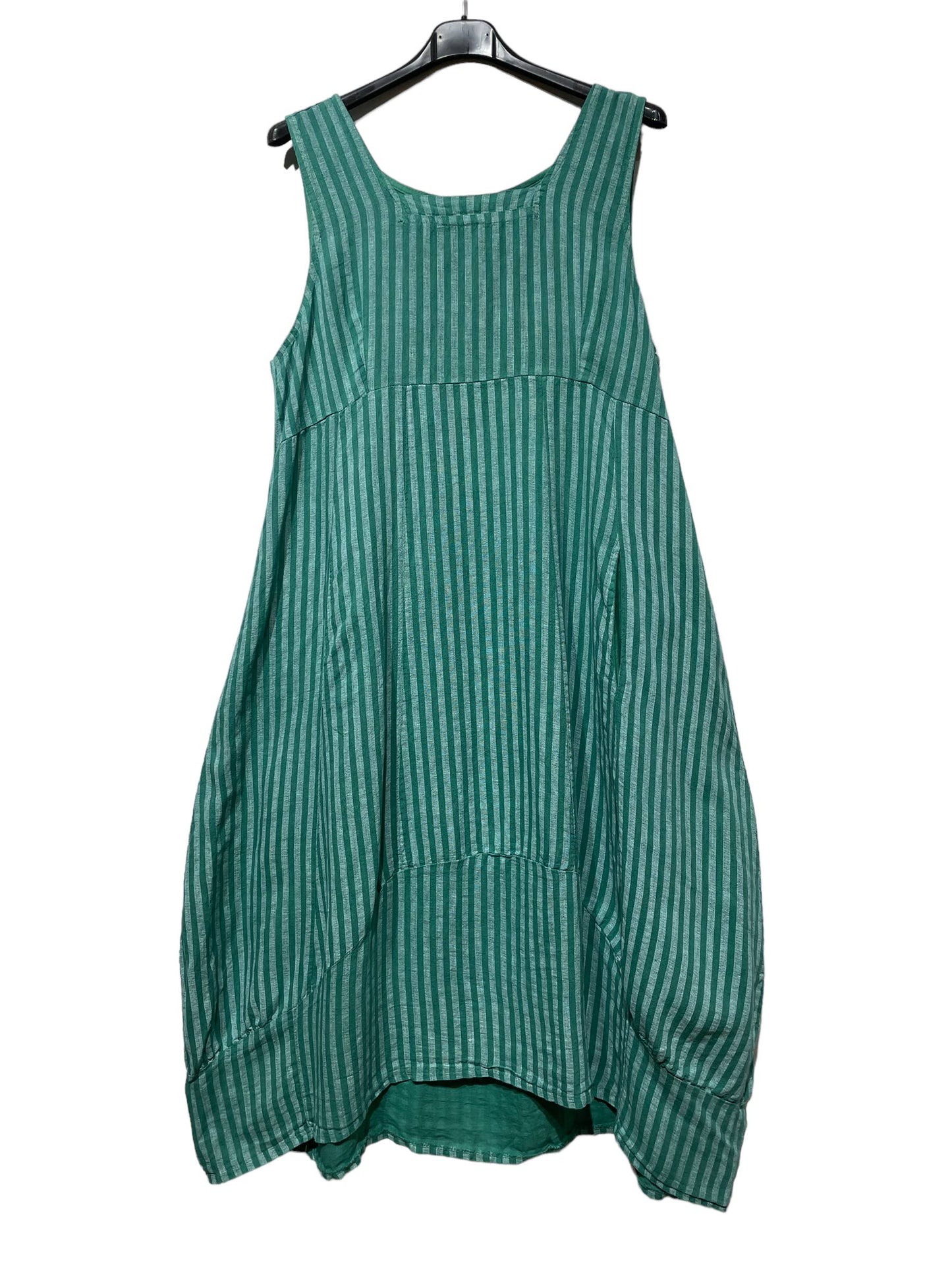 ROBE EN LIN 322 8119 RAYÉE PRINTEMPS ÉTÉ VÊTEMENTS