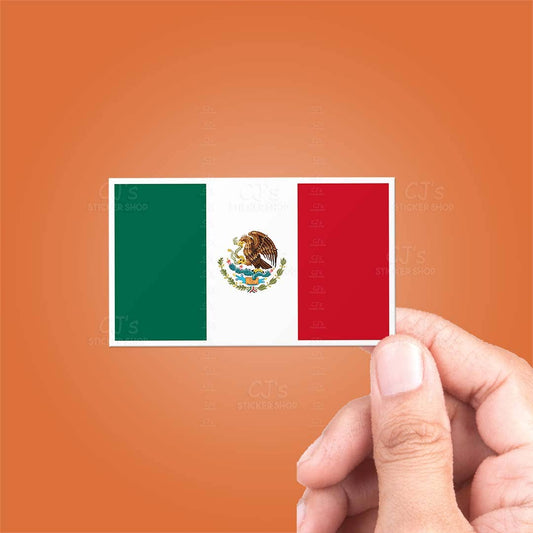 Mexican Flag Sticker Vinyl Decal