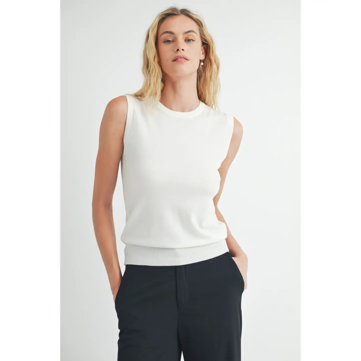 Sleeveless Sweater Tank
