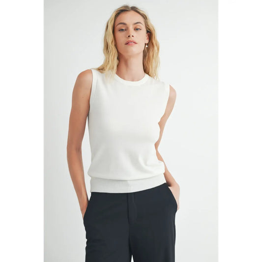 Sleeveless Sweater Tank