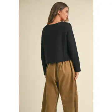 LONG SLEEVE KNITTED TIE FRONT CARDIGAN