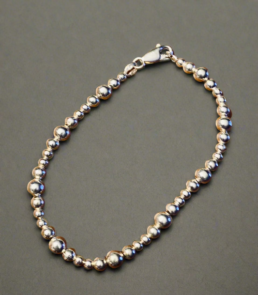 Sterling Silver bead bracelet