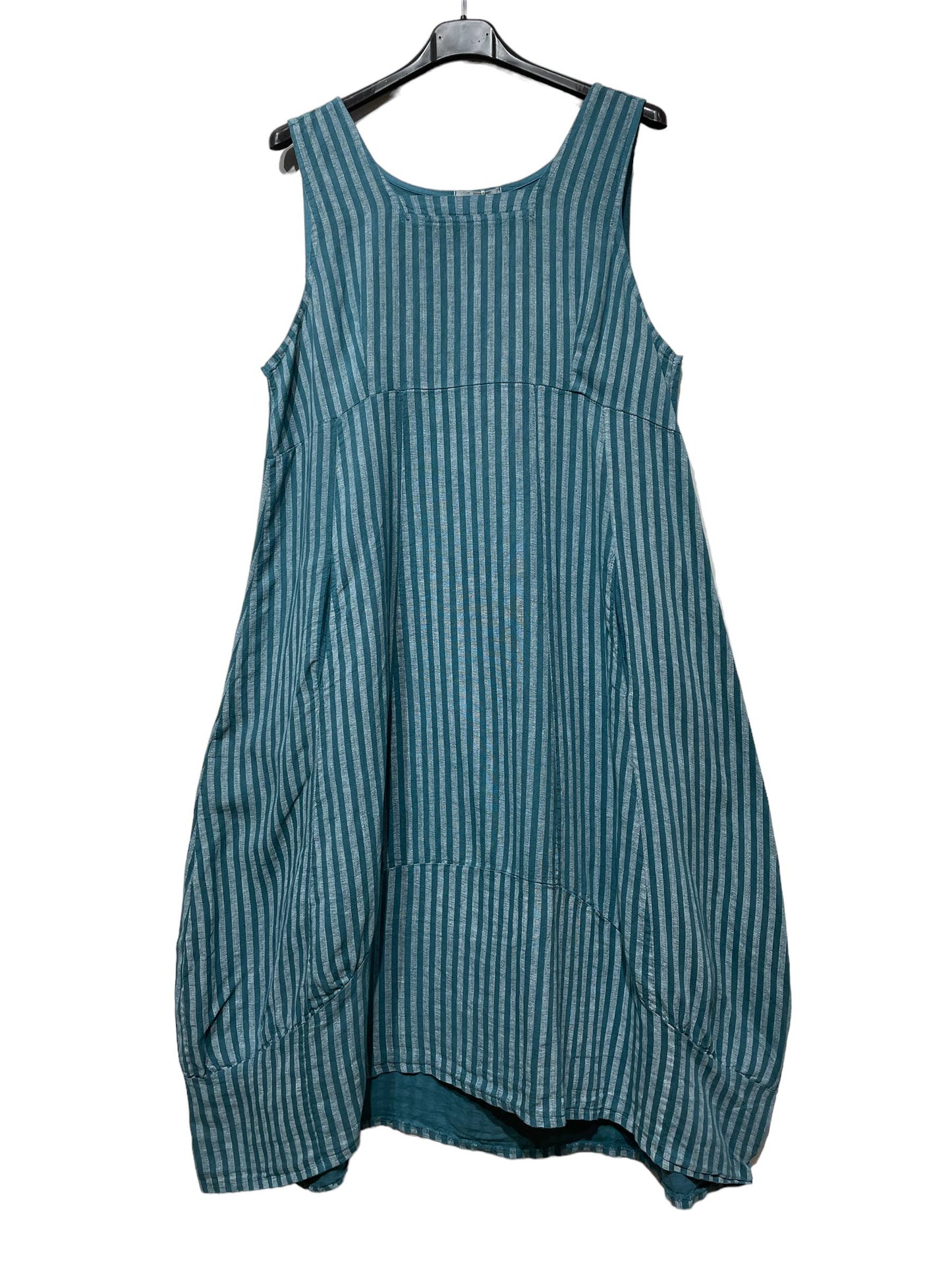 ROBE EN LIN 322 8119 RAYÉE PRINTEMPS ÉTÉ VÊTEMENTS