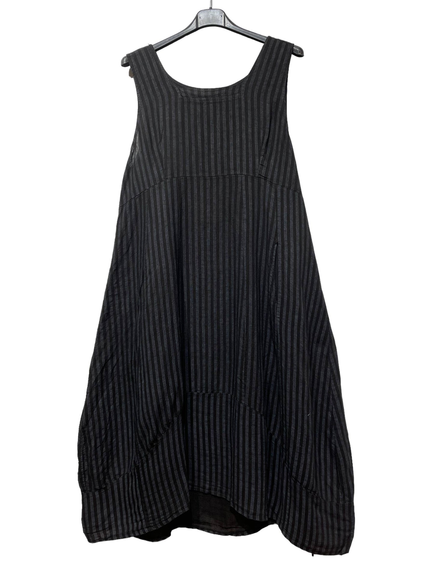 ROBE EN LIN 322 8119 RAYÉE PRINTEMPS ÉTÉ VÊTEMENTS