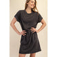 Mineral Washed Cotton Mini Dress