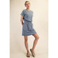 Mineral Washed Cotton Mini Dress