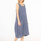 ROBE EN LIN 322 8119 RAYÉE PRINTEMPS ÉTÉ VÊTEMENTS