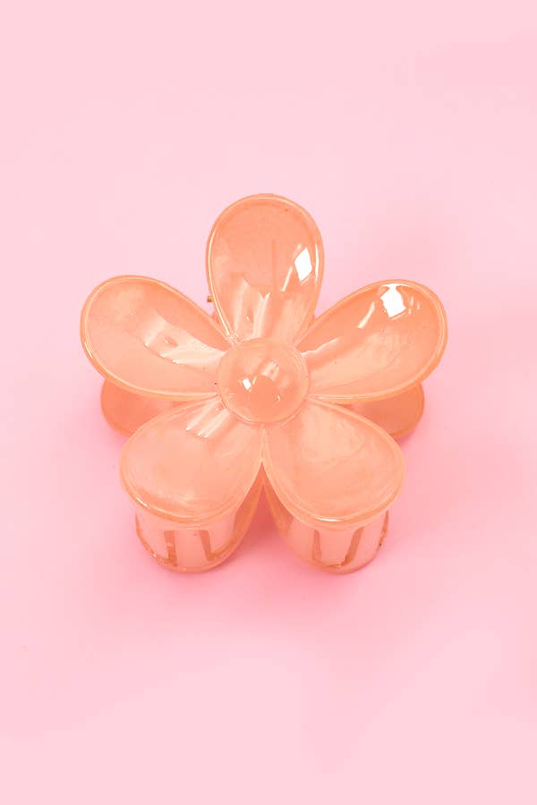 OVERSIZE MATTE FLOWER HAIR CLAW CLIPS