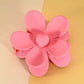 OVERSIZE MATTE FLOWER HAIR CLAW CLIPS