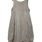 ROBE EN LIN 322 8119 RAYÉE PRINTEMPS ÉTÉ VÊTEMENTS