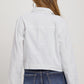 Risen Basic Denim Jacket in White