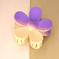 OVERSIZE MATTE FLOWER HAIR CLAW CLIPS
