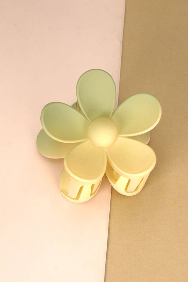 OVERSIZE MATTE FLOWER HAIR CLAW CLIPS