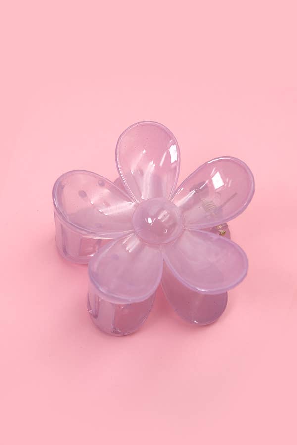 OVERSIZE MATTE FLOWER HAIR CLAW CLIPS