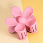 OVERSIZE MATTE FLOWER HAIR CLAW CLIPS